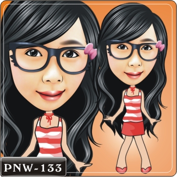 女生人像Q版漫畫PNW-133